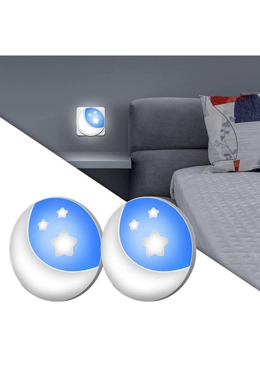 Suntek 2 Adet Fiş Akşam Duvara Monte Çevre Dostu Için Beyaz Beyaz Diğer