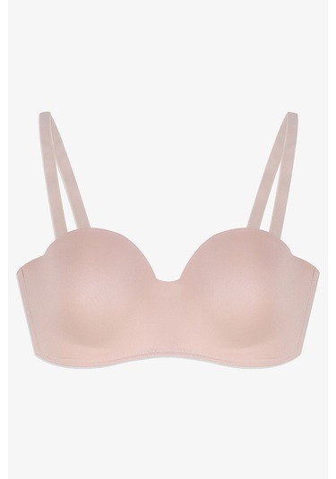 Kadın Dolgusuz Mikro Straplez Sütyen Ten