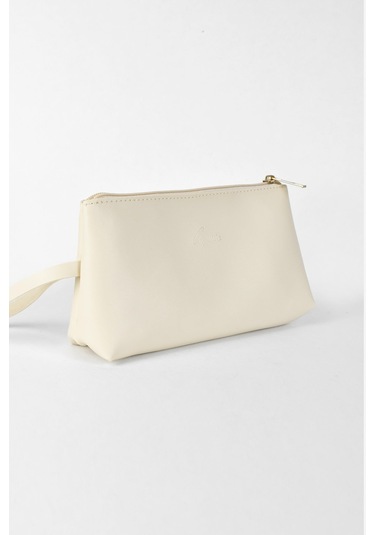 Biriz Kadın Makyaj Çantası - Krem