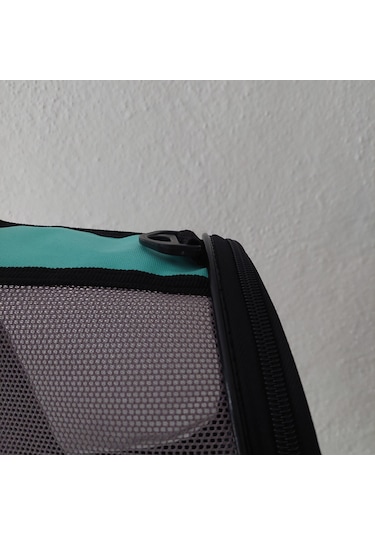 Newfull Kedi Taşıma Çantası Seyahat Evcil Hayvan Çantası Fileli Büyük Bot