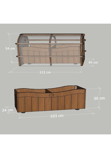 “Mandu” Ahşap Sera Saksı