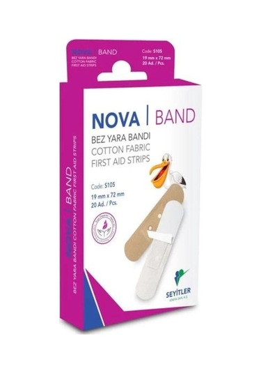 Nova Tekstil Band Bez Yara Bandı 20 Adet 1 Kutu