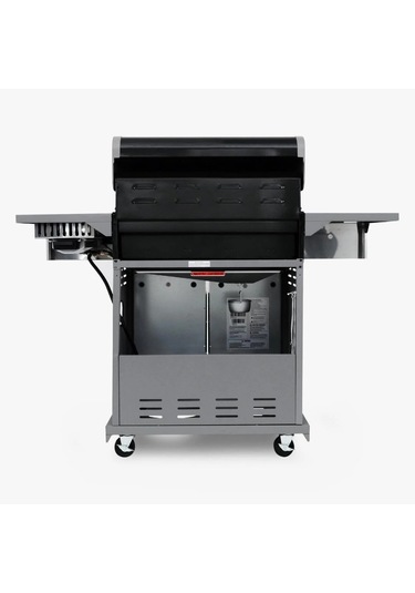 Kenmore Gazlı Barbekü 4 Ocaklı Siyah - Metal Siyah Çelik