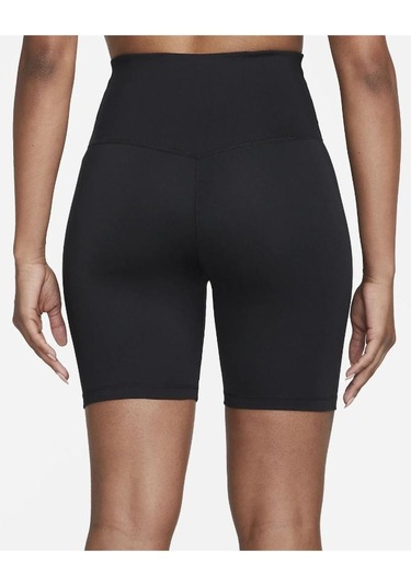 Dri-fıt One Yüksek Belli 18 Cm Kadın Bisiklet Şortu, Kadın Siyah Şort Tayt Siyah