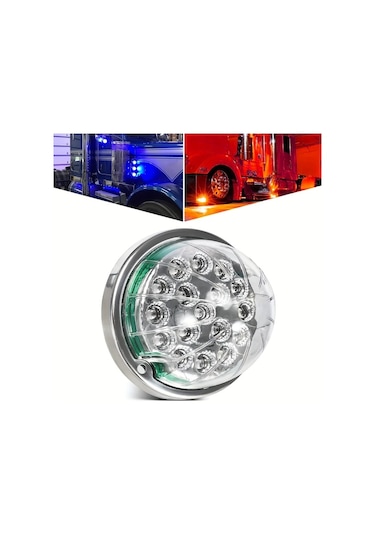 Fochsia 2 Adet U4lınc 17 Led Karpuz Lamba Çift Renk Mor Kırmızı Kamyon Alt Işık Freıghtlıner Kenworth Peterbilt
