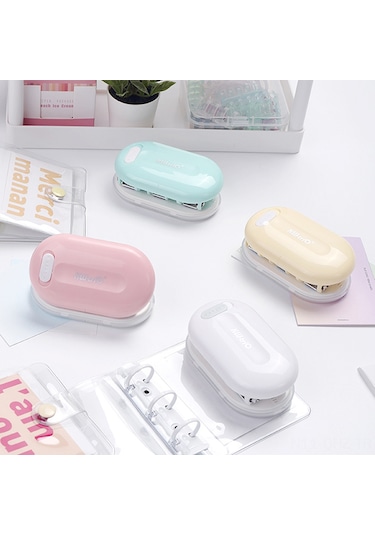 Aubyhe 99a3 3 Delikli Delici, 28.5mm Aralık, 5 Yaprak Kapasite, Abs-demir, 7mm Giriş Derinliği, El Defteri Ve Üniversite İçin, Sarı Sarı