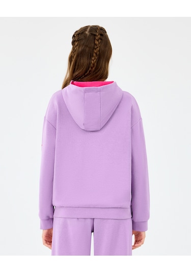 Skechers G Lw Fleece Full Zıp Sweatshirt Büyük Kız Çocuk Mor Sweatshirt Sk2520009-4009 Mor