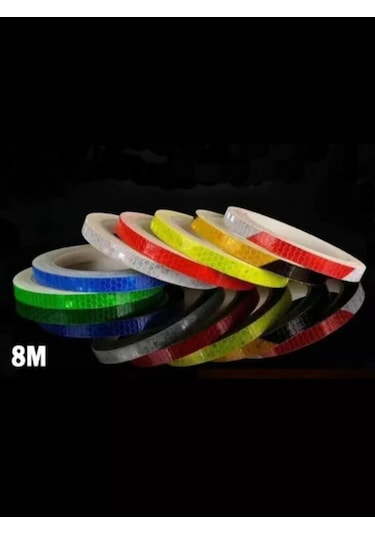 Anruspack Yansıtıcı Etiket Renkli 1 Cm 8m 240309897