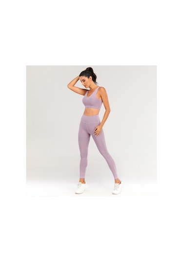 Skycity Hızlı Kuruyan Esnek Spor Sütyeni - Yoga Ve Fitness İçin Rahat Destekli Kolsuz İç Giyim Açık Pembe