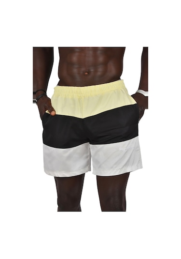 Deepsea Erkek Sarı Hızlı Kuruyan Deniz Şortu 2403002 Sarı