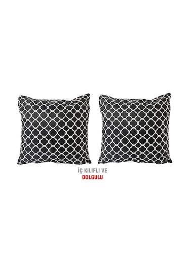 Kırlent Yastık Dolgulu Vip Yastık 2 Adet-43X43 Cm(Karaçatı) (524872224)