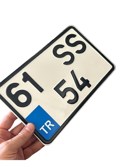 Motor Plakası, Dekor Plaka 15x25 Cm