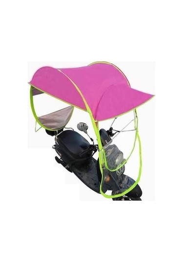Ankatek Jzcat Motosiklet Scooter Yağmurluk Gölgelik Branda Pembe, Hafif Polyester, Termal Kaplama, Kolay Katlanır