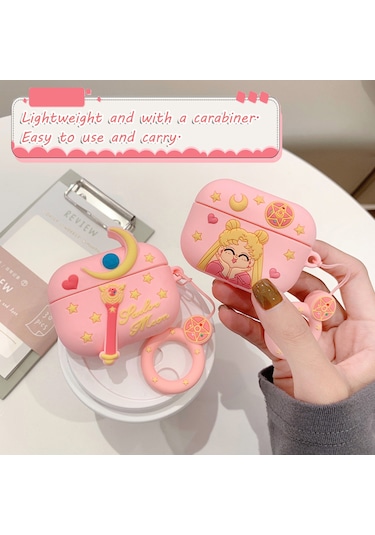 Honmex Airpods Uyumlu Pro Tws Kulaklık İçin 3d Silikon Korumalı Kılıf - Büyücülük Çubuğu Desenli 2. Model Diğer