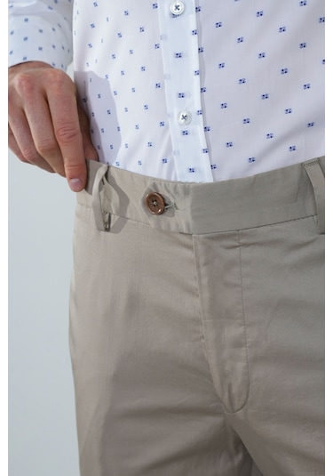 Bisse Bej Pamuklu 4 Cepli Erkek Basic Spor Pantolon Pns25y25105 07 Bej