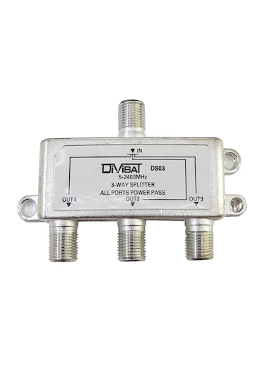 Divisat 1/3 Splitter 5-2400 1 Giriş 3 Çıkış Bölücü