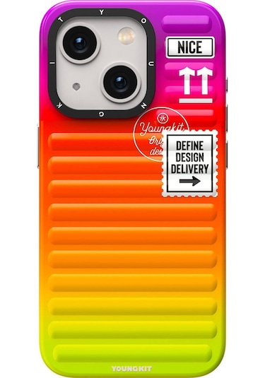 İphone 15 Uyumlu Kılıf Youngkit The Secret Color Serisi Kapak Yeşil