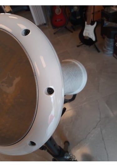 Darbuka Döküm Kaliteli Beyaz - Akort Ayarlı Taşıma Çantası + Metod