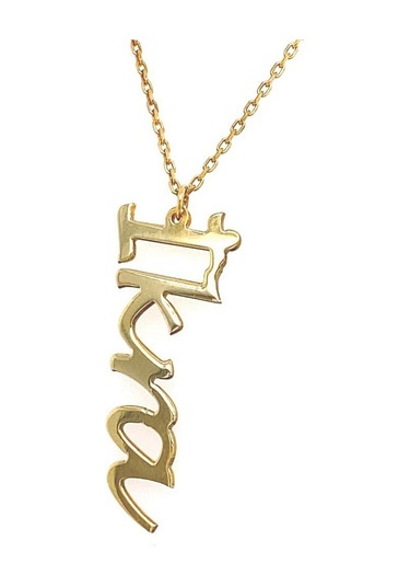 Zümrüt Sarraf 14 Ayar Altın Isimli Altın Bayan Kolye