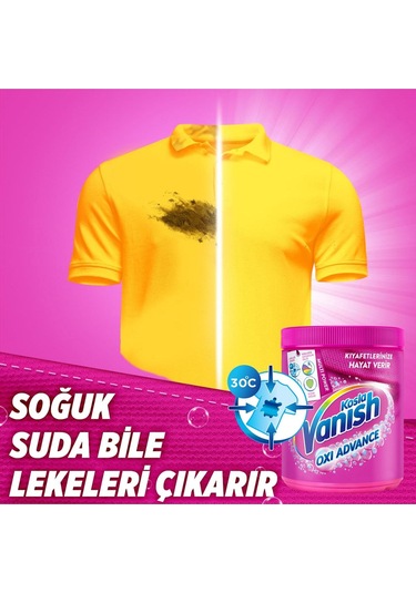 Vanish Kosla Multipower Çamaşır Leke Çıkarıcı Ve Deterjan Güçlendirici Toz 400 Gr Renkliler