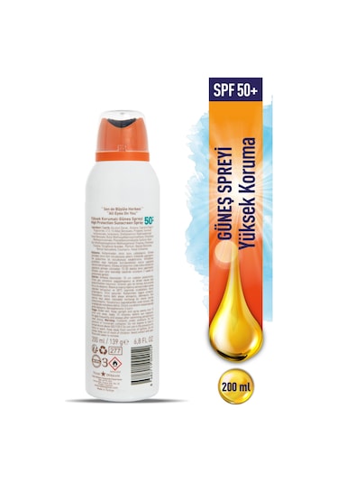 Eda Taşpınar Yüksek Korumalı Güneş Spreyi SPF50+ 200 ML