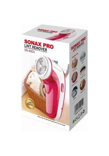 Sones Sonax Pro Sn-9955 Giysi Tüy Temizleyici Saç Yumağı Budayıcı Kırmızı