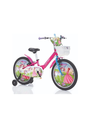 Corelli Lovely Kız Çocuk Bisikleti V 16 Jant Pembe Kırmızı Çok Renkli
