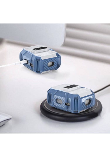 Mobilefix Air-pods Pro Airbag 35 Darbelere Karşı Dayanıklı Düğmeli Kılıf-yeşil Yeşil