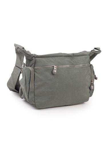 Krinkıl / Klinkır Su Geçirmez Kumaş Çok Gözlü Çapraz Kol Ve Omuz Postacı Çantası 116g Gri