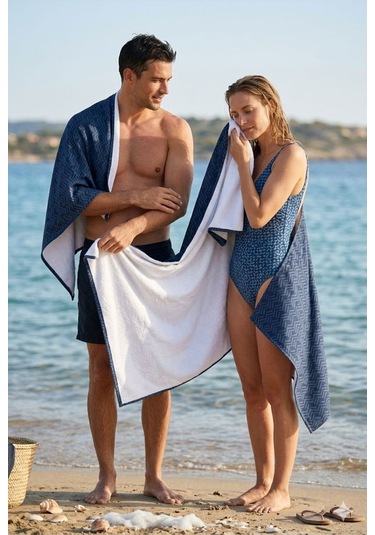 Indigo Peak Lacivert Plaj Havlusu 70 X 150 Cm Lacivert