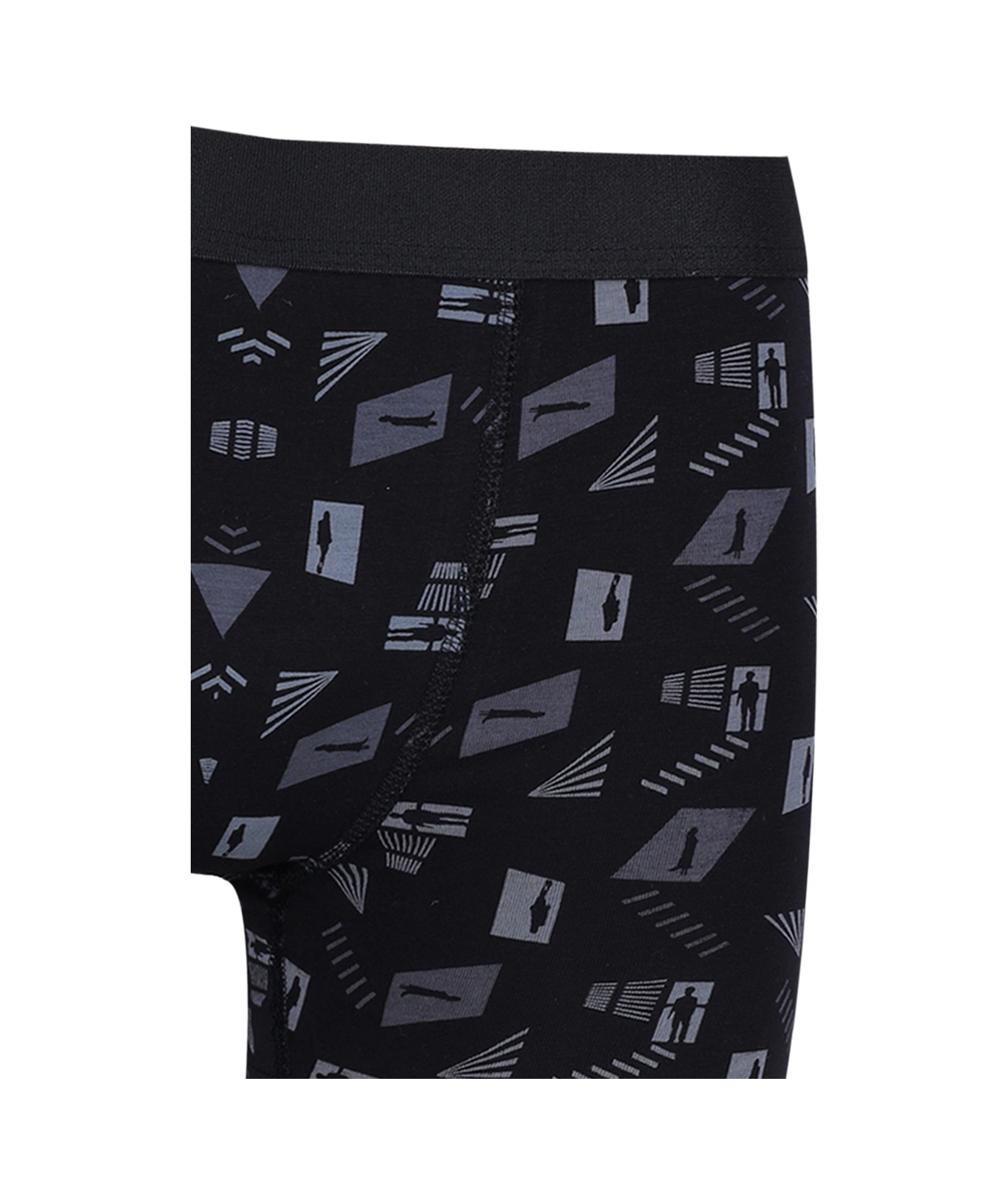 Erkek Tekli Desenli Pamuklu Boxer 9175 Gri