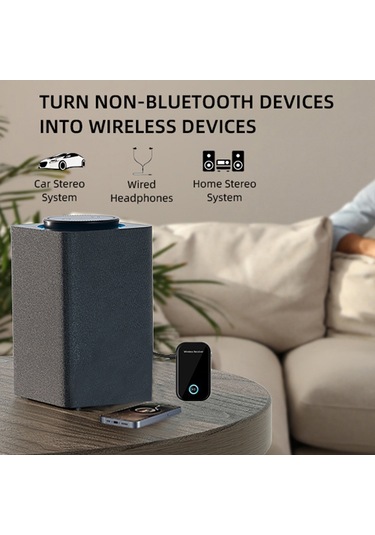 Cbtx Bt15 Aux Araç Bluetooth 5.0 Ses Alıcısı Gürültü Azaltma Bluetooth Çağrı Adaptörü