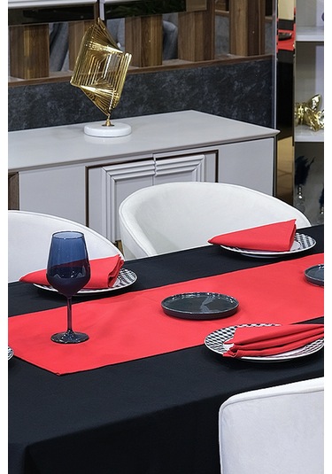 Dream Kumaş Peçete Modelleri Leke Tutmaz Kumaş Peçete Çeyiz Seti 6lı Paket Kırmızı