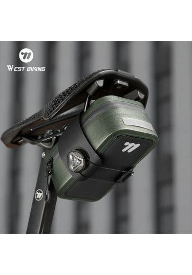 Willowhaven Green West Bıkıng Bisiklet Kuyruk Çantası Kendinden Kilitli Eğer Bag Portatif Selesiz Kilidi Alet Depolama Çantası Mtb Yol Bisiklet Aksesuarları Altın