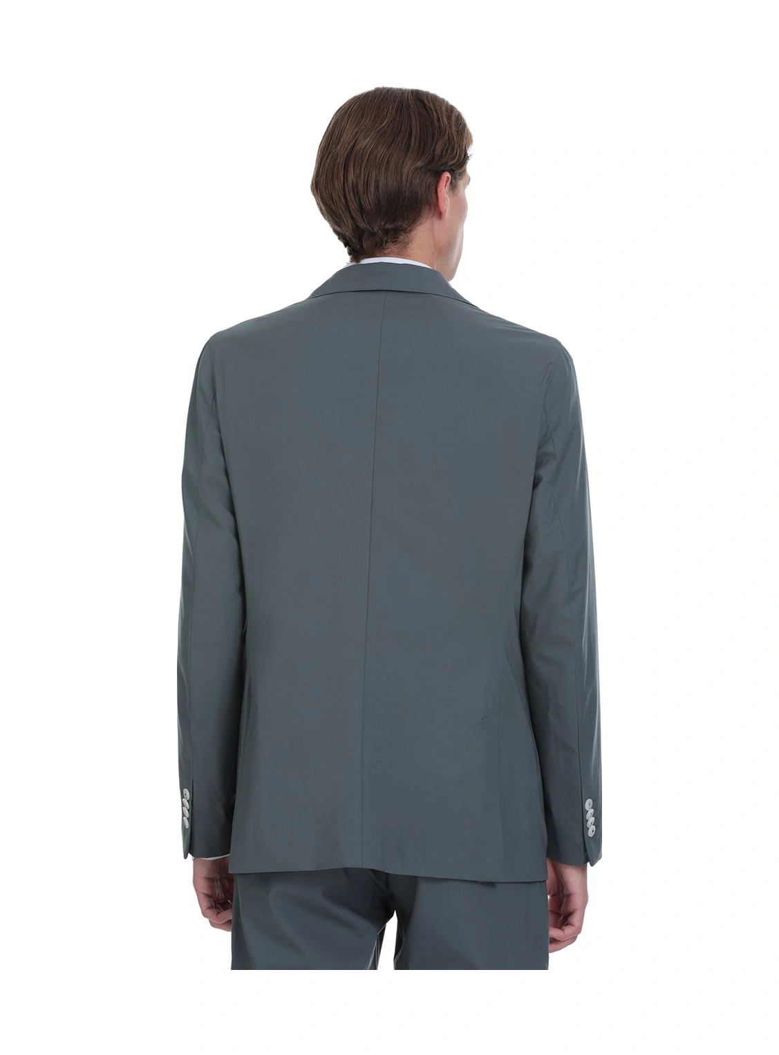 Antrasit Slim Fit Mono Yaka Casual Takım Elbise Antrasit