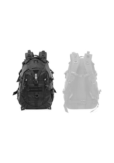 Yuntech01 Büyük Kapasiteli Askeri Kamuflaj Sırt Çantası - 35l Dayanıklı Outdoor Çanta Siyah