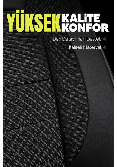 Pam Serisi Oto Koltuk Kılıfı Siyah