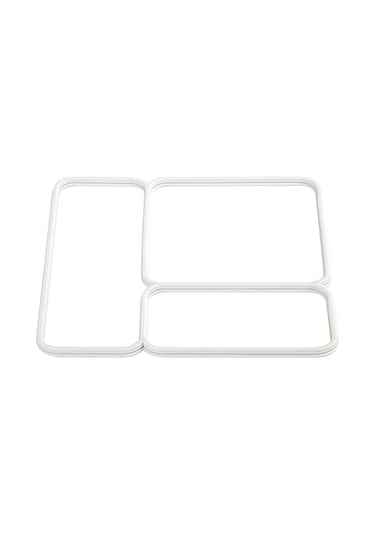 Omiebox İçin 1/2 Adet Kapak Sızdırmazlık Contası, Çocuklar İçin Tam Uyumlu Yedek Parça, Bento Öğle Yemeği Kutusu, Yalıtımlı Gıda Kabı Kapak Contaları, Beyaz --