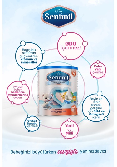 Senimil 4 Çocuk Devam Sütü 400 G 12 Adet