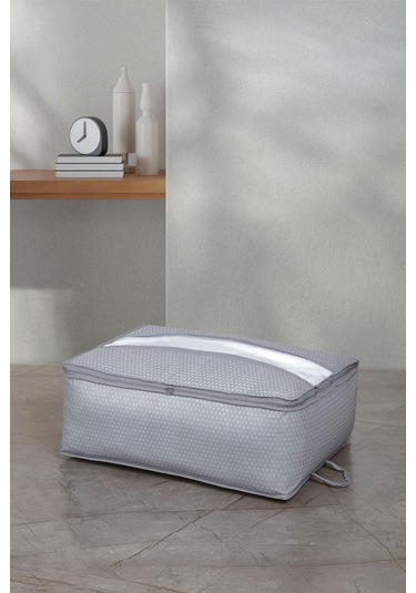 Soley Point Büyük Boy Baza Altı Hurç - 62 46 22 Cm Gri