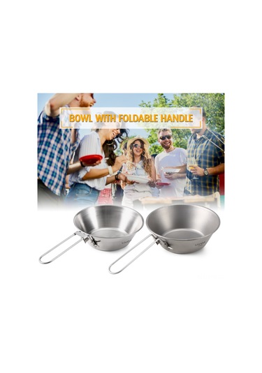 Symbee 4'lü Paket 260ml Çelik Konik Kase - Katlanabilir Kollü, Ev Ve Dış Mekan İçin Elverişli Çok Renkli