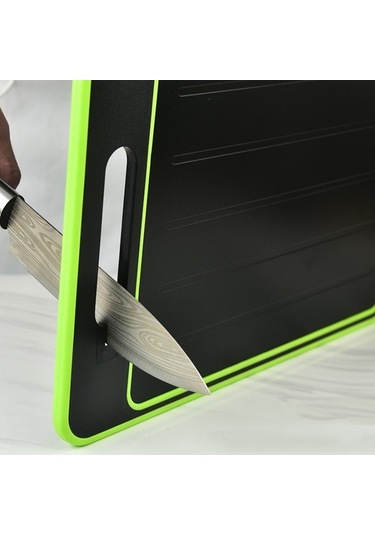 Dancemonkey Çok Fonksiyonlu Çift Taraflı Kesme Tahtası Gri , Pratik Tasarım Gri