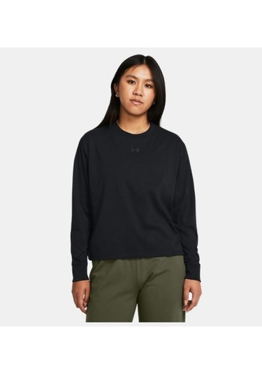 Kadın Ua Boxy Uzun Kollu T-shirt 1387314-001 Siyah