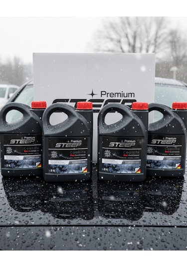 Steep Coollife Antifriz -42 Derece Kırmızı 3 Lt 4 Adet Kırmızı