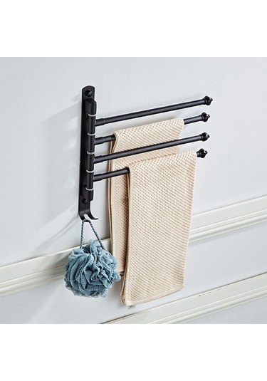 Novahub 180 Dönebilir Paslanmaz Çelik Havlu Askısı - 2/3/4 Kollu Katlanabilir Banyo Mutfak Yatak Odası Diğer