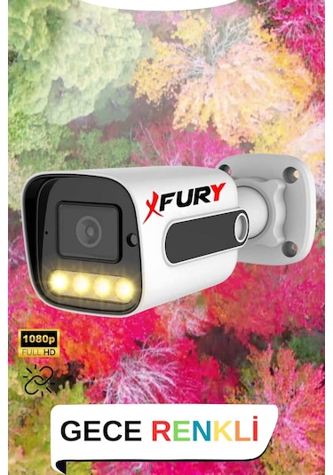 Fury 6 Kameralı Set Full Hd Gece Renkli Görüş - Cepten İzle - Su Geçirmez Güvenlik Kamerası Seti 1tb