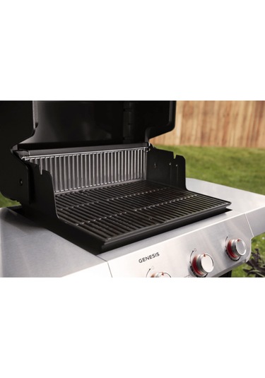 Weber Genesis E-315 Siyah Gazlı Barbekü 3 Brülör, Geniş Pişirme Alanı-276 Siyah