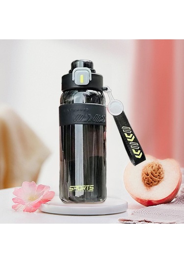Suntek Spor Şişesi 27oz Kolay Temizlenebilir Pipetli Siyah