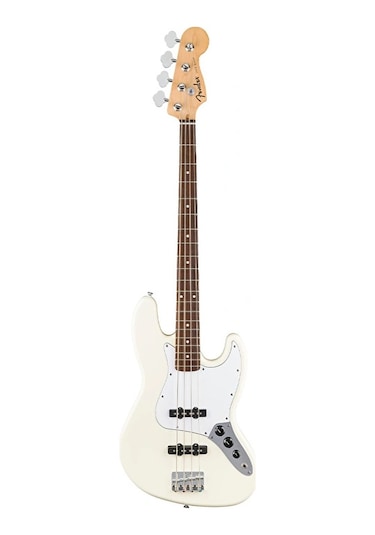 Fender Standard Jazz Bass Laurel Klavye Olympic White Bas Gitar
