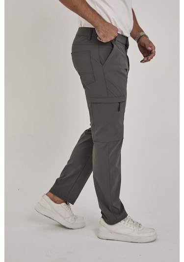 Camp529 Outdoor Tactical Su İticili Likralı Yazlık Erkek Taktik Pantolon Gri